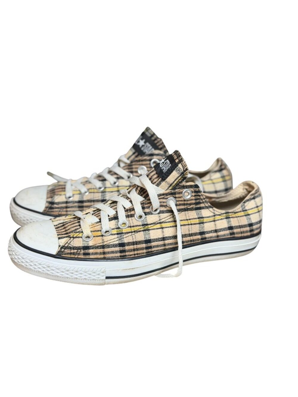 Converse All Star Plaid Low-Top Sneakers Unisex Mens 9 Womens 11